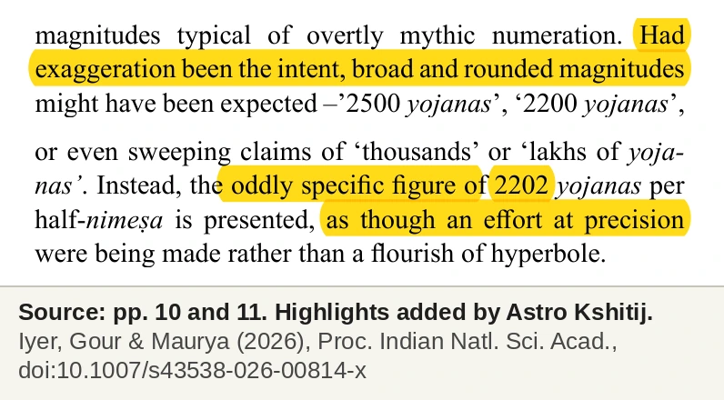 The paper's argument that the specific figure of 2202 suggests an effort at precision rather than exaggeration, highlighted